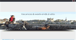 Desktop Screenshot of abicyclette-voyages.com